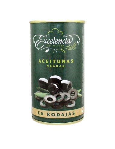 ACEITUNAS EXCELENCIA NEGRAS RODAJAS BOTE 150 gr