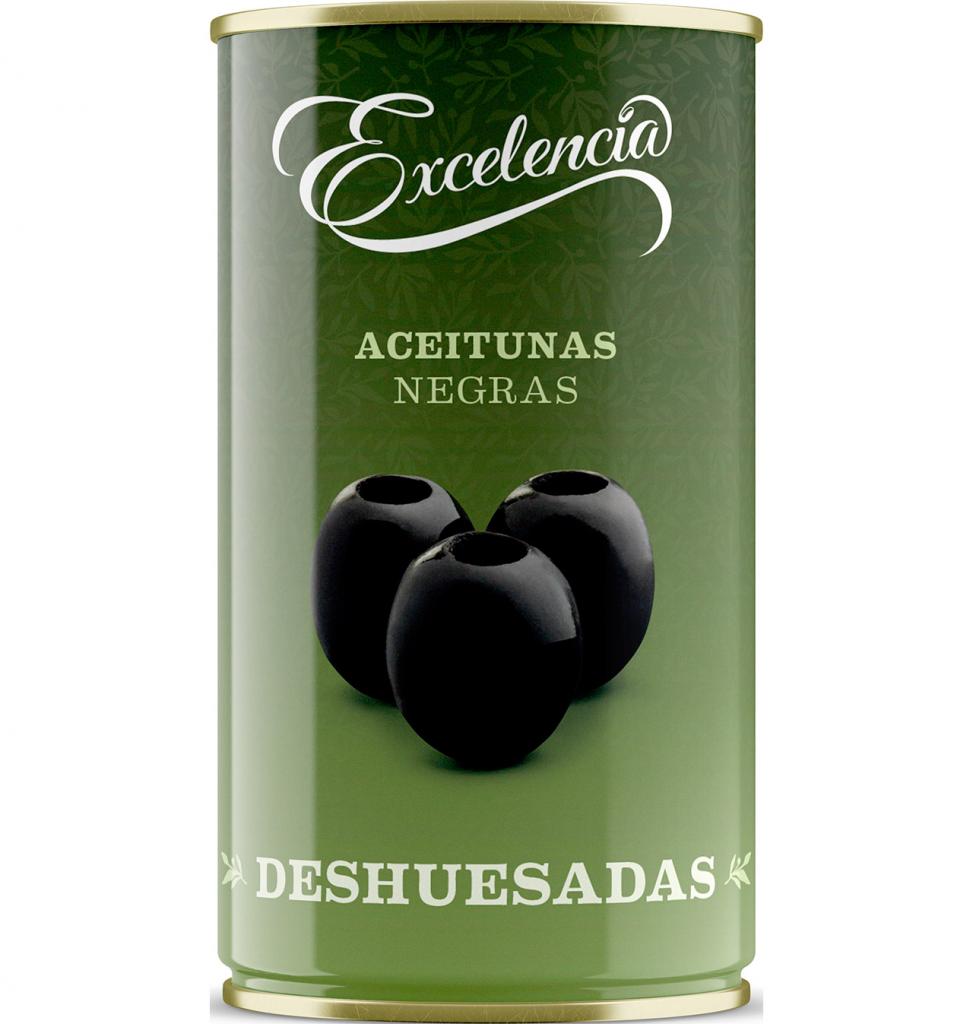 ACEITUNAS EXCELENCIA NEGRAS SIN HUESO 200GR