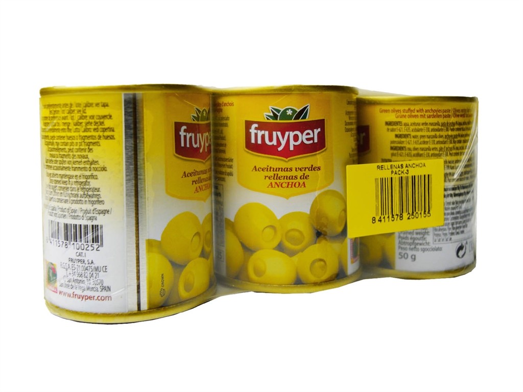 ACEITUNAS FRUYPER RELLENAS 1/8 PK-3