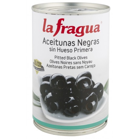 ACEITUNAS LA FRAGUA NEGRAS DESHUESADAS 390 GR