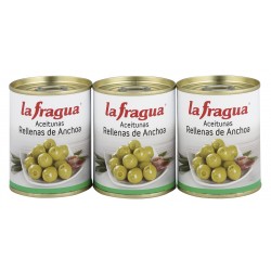 ACEITUNAS RELLENAS ANCHOA PACK3 LA FRAGUA