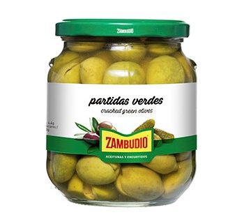 ACEITUNAS ZAMBUDIO PARTIDA  VERDE 350 GR