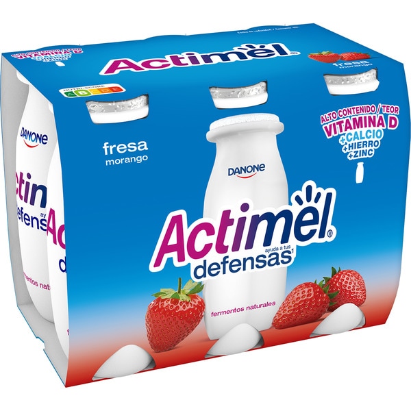 ACTIMEL SABOR FRESA PK-6 100ML