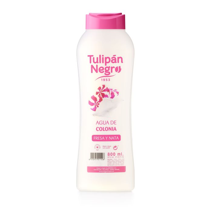 AGUA DE COLONIA TULIPAN NEGRO FRESA Y NATA 800 ML