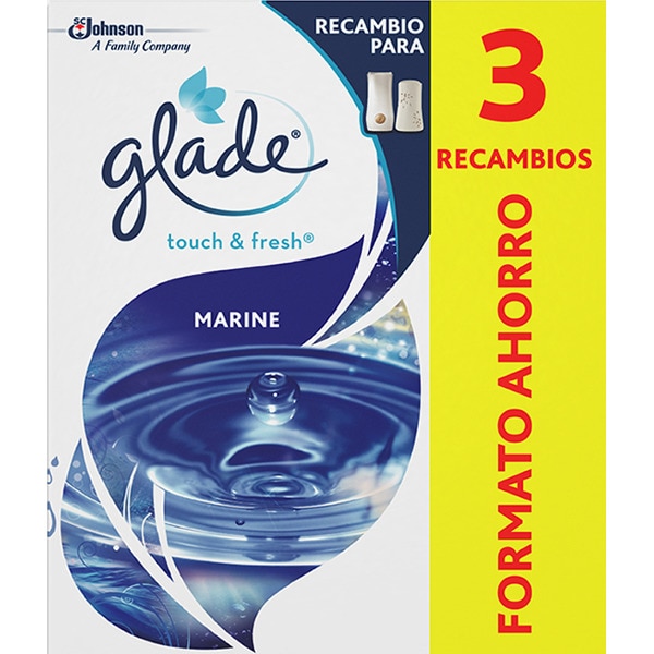 AMBIENTADOR BRISE UN TOQUE BAÑO MARINE RECAMBIO 3 UNI