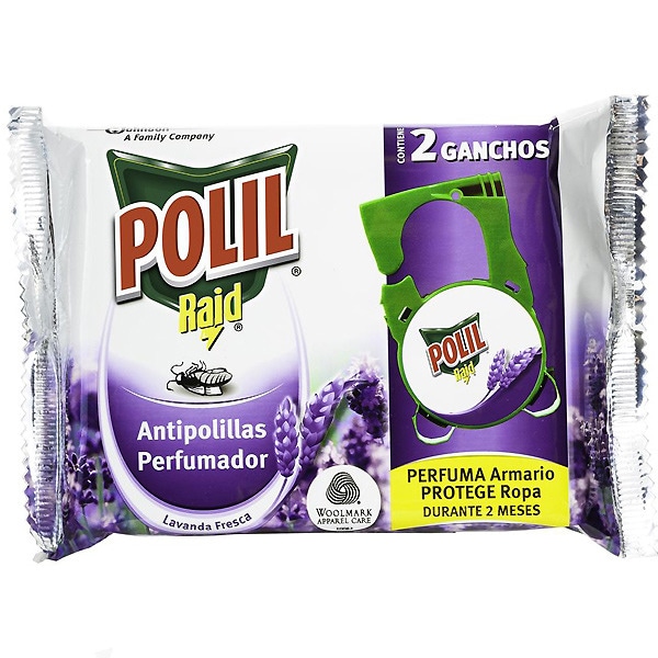ANTIPOLILLA POLIL COLGANTE LAVANDA 2 GANCHOS