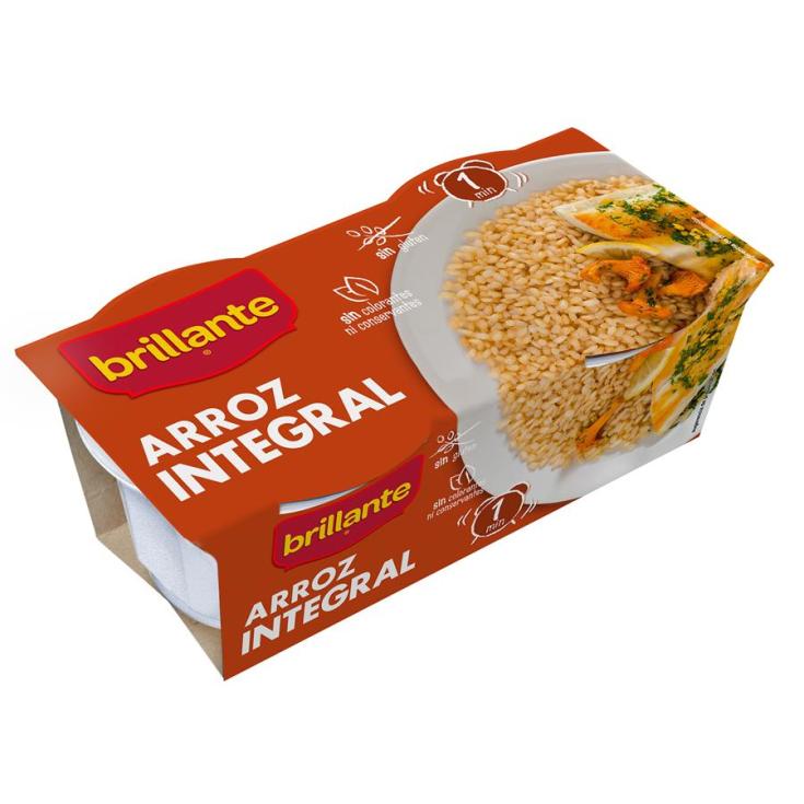ARROZ BRILLANTE VASITO INTEGRAL PK-2 125GR