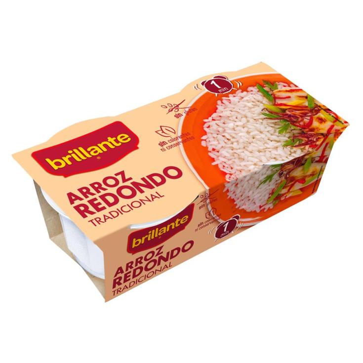 ARROZ BRILLANTE VASITO REDONDO PK-2 125GR