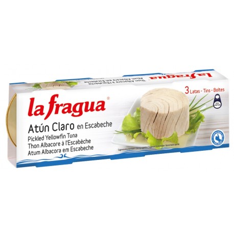 ATUN CLARO EN ESCABECHE LA FRAGUA PACK-3 231 GR