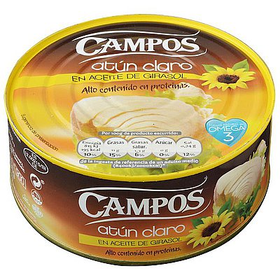 ATUN EN ACEITE DE GIRASOL CAMPOS 750 KG