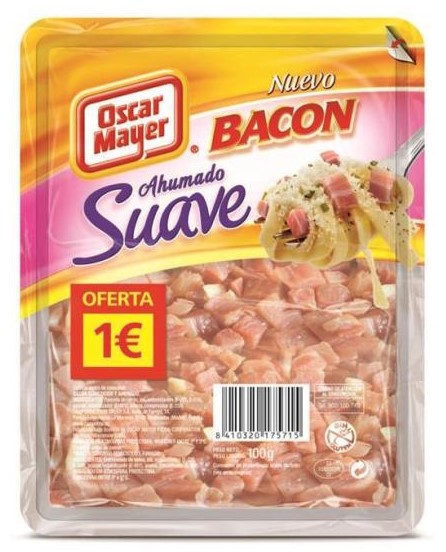 BACON EN TIRAS SUAVE OSCAR MAYER 90GRS