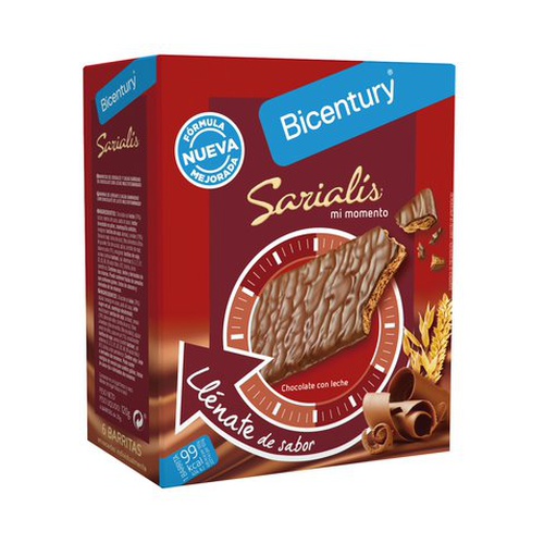BARRITAS BICENTURY SARIALIS CHOCO-LECHE PK-6