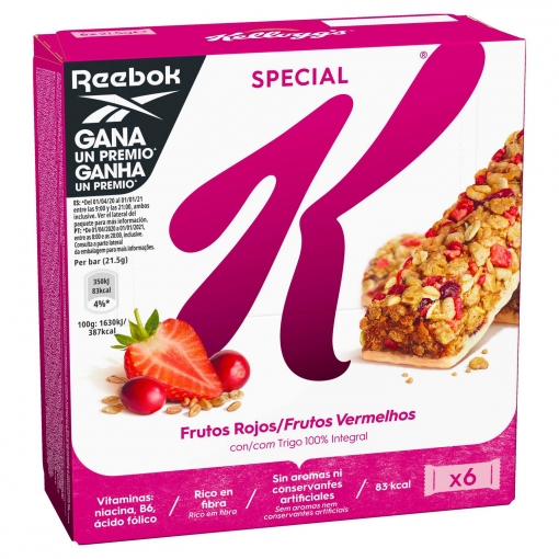 BARRITAS KELLOGG'S SPECIAL K FRUTOS ROJOS PK-6