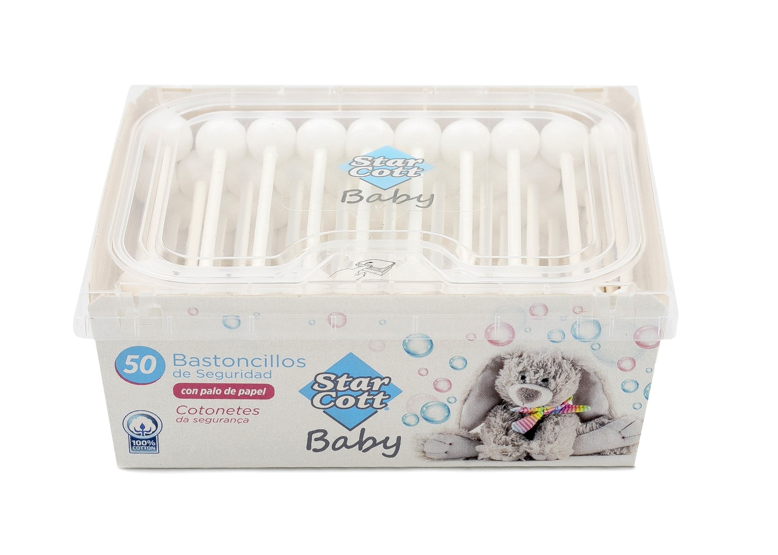 BASTONCILLOS STAR COTT BABY 50UNI