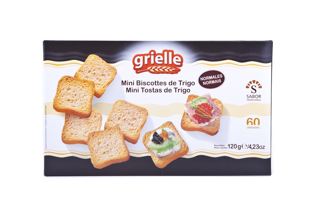 BISCOTES MINIGRILL GRIELLE CAJA 120 GRS