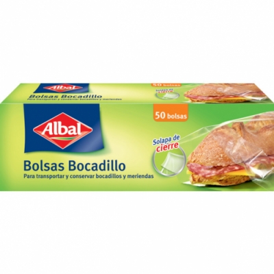 BOLSAS ALBAL BOCADILLO 50 UNI