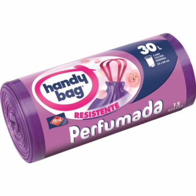 BOLSAS BASURA ALBAL AUTOCIERRE PERFUMADAS 30 LITROS 15 BOLSAS