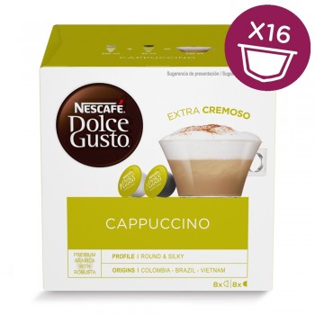 CAFE DOLCE-GUSTO EXPRESSO CAPUCCINO 8+8 CAPSULAS