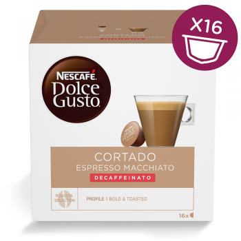 CAFE DOLCE-GUSTO EXPRESSO CORTADO DESCAFEINADO 16 CAPSULAS