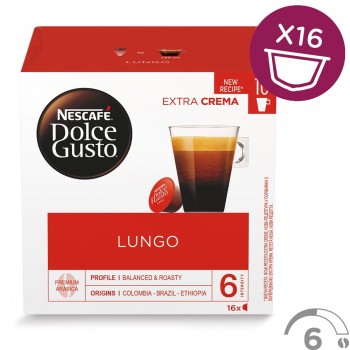 CAFE DOLCE-GUSTO LUNGO 16 CAPSULAS