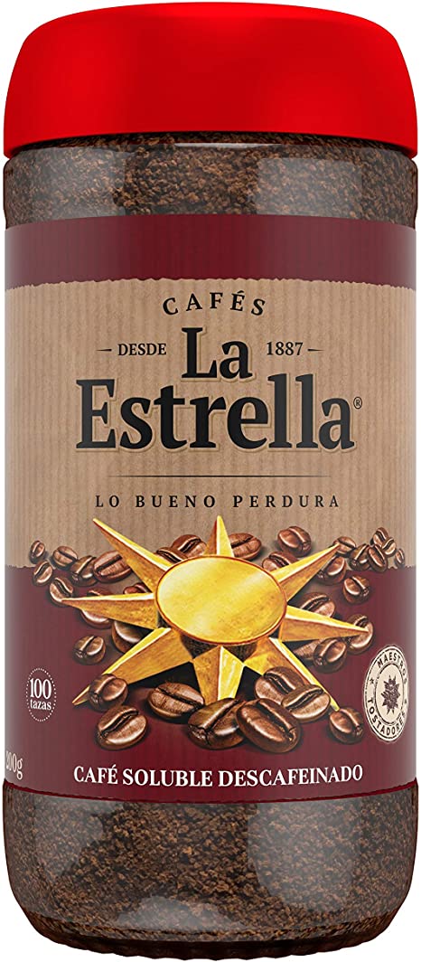 CAFE SOLUBLE LA ESTRELLA DESCAFEINADO 200GR