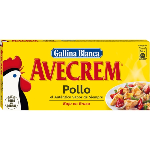 CALDO AVECREM DE POLLO 24 PASTILLAS 252GR