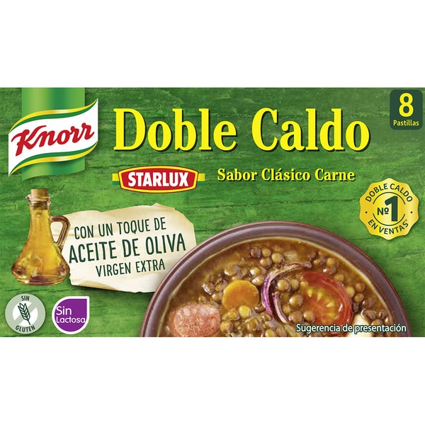 CALDO KNORR DE CARNE 8 PASTILLAS 80GR