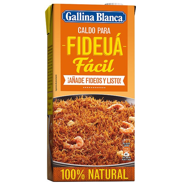 CALDO PARA FIDEGUA GALLINA BLANCA DE MARISCO 1LT