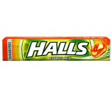 CARAMELOS HALLS SABOR CITRICO SIN AZUCAR 32GR