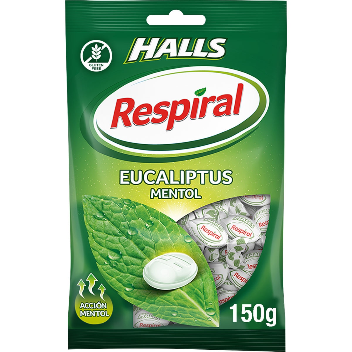 CARAMELOS RESPIRAL EUCALIPTUS Y MENTOL SIN GLUTEN 150GR