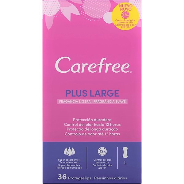 CAREFREE PLUS LARGUE MAXI 36UNI
