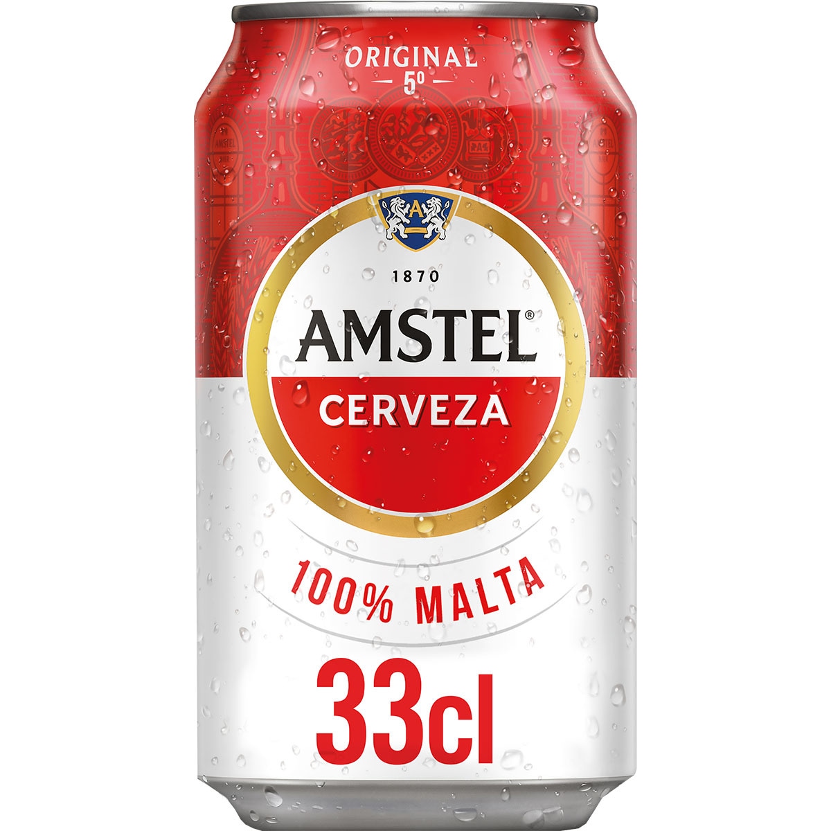 CERVEZA AMSTEL LATA 330 ML.