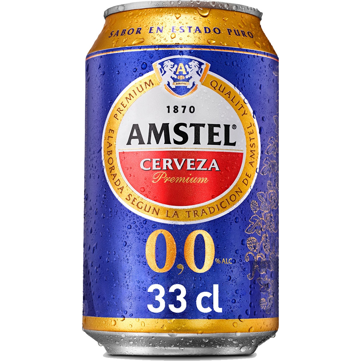 CERVEZA AMSTEL LATA SIN ALCOHOL 330ML