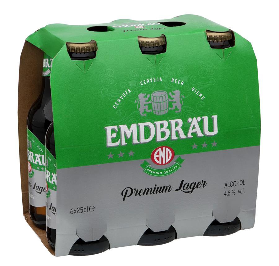 CERVEZA EMDBRAU 250 ML PACK-6