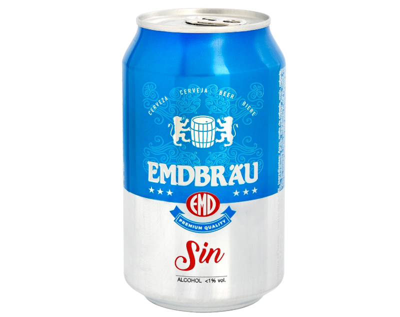 CERVEZA EMDBRAU SIN ALCOHOL LATA 330ML/UNI