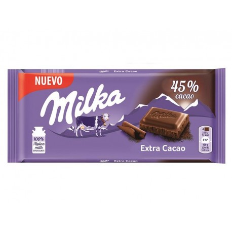 CHOCOLATE  MILKA EXTRA 45% CACAO 100GR