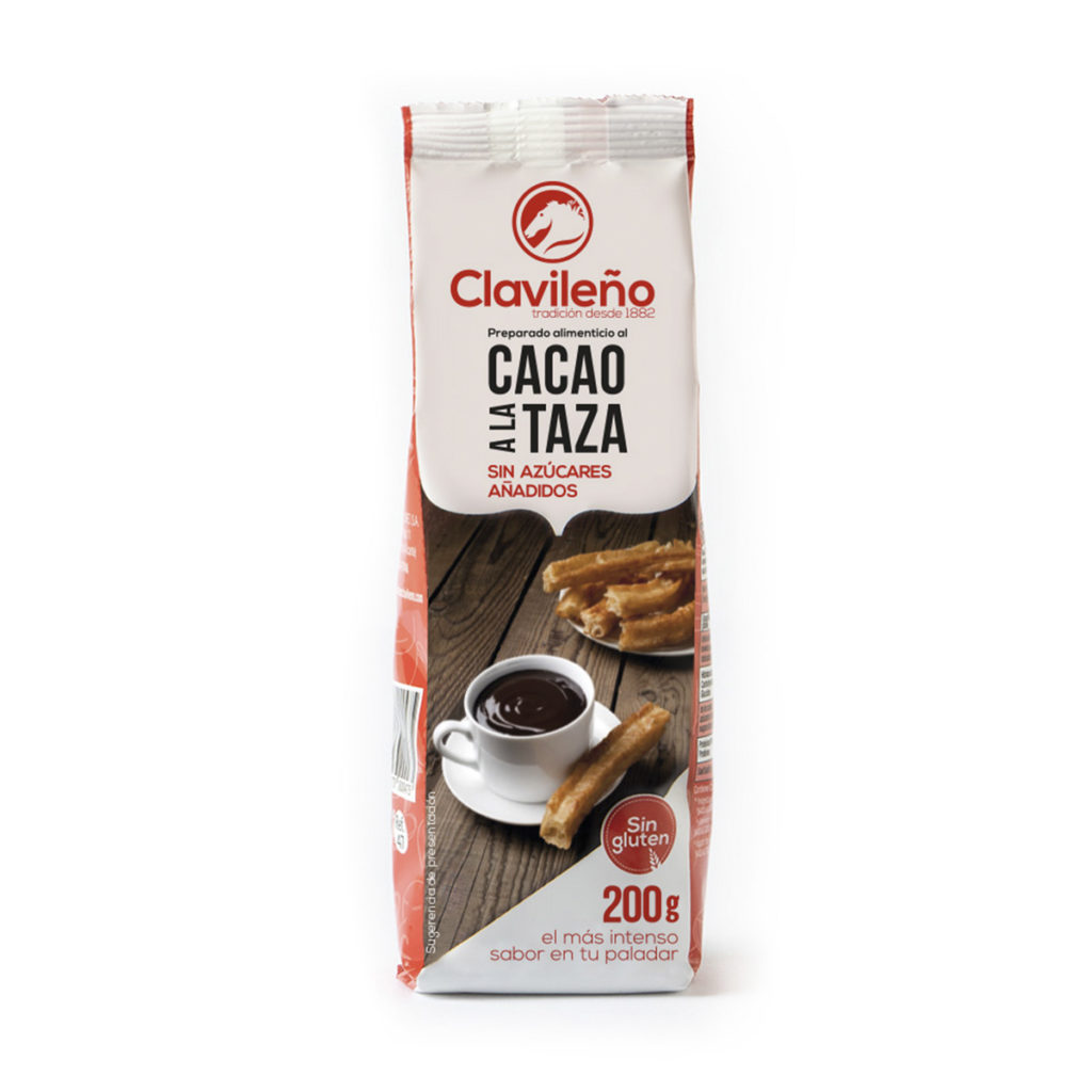 CHOCOLATE A LA TAZA CLAVILEÑO SIN AZUCAR 200GR