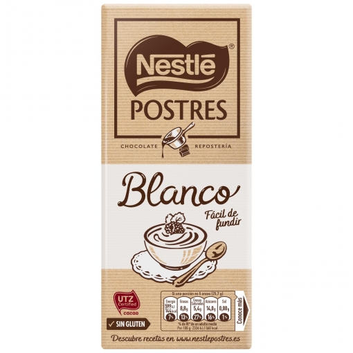 CHOCOLATE BLANCO NESTLE POSTRES 170 GRS