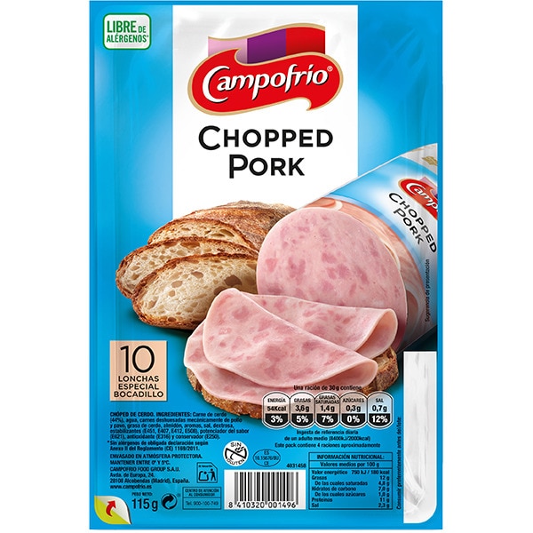 CHOPPED PORK CAMPOFRIO 95GR