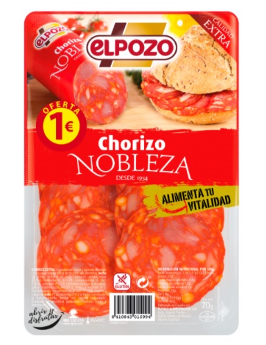 CHORIZO NOBLEZA EL POZO 65GRS