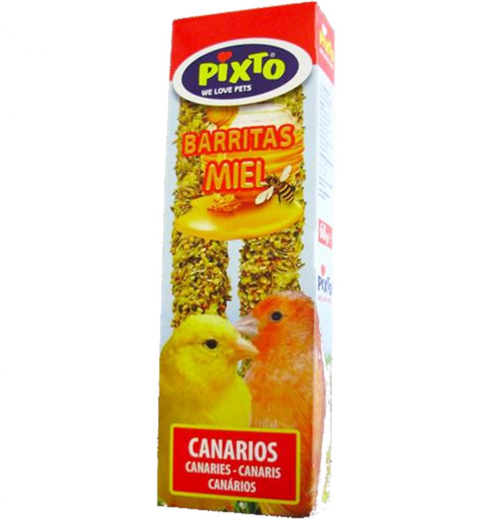 COMIDA CANARIOS BARRITAS DE MIEL PIXTO 60GRS
