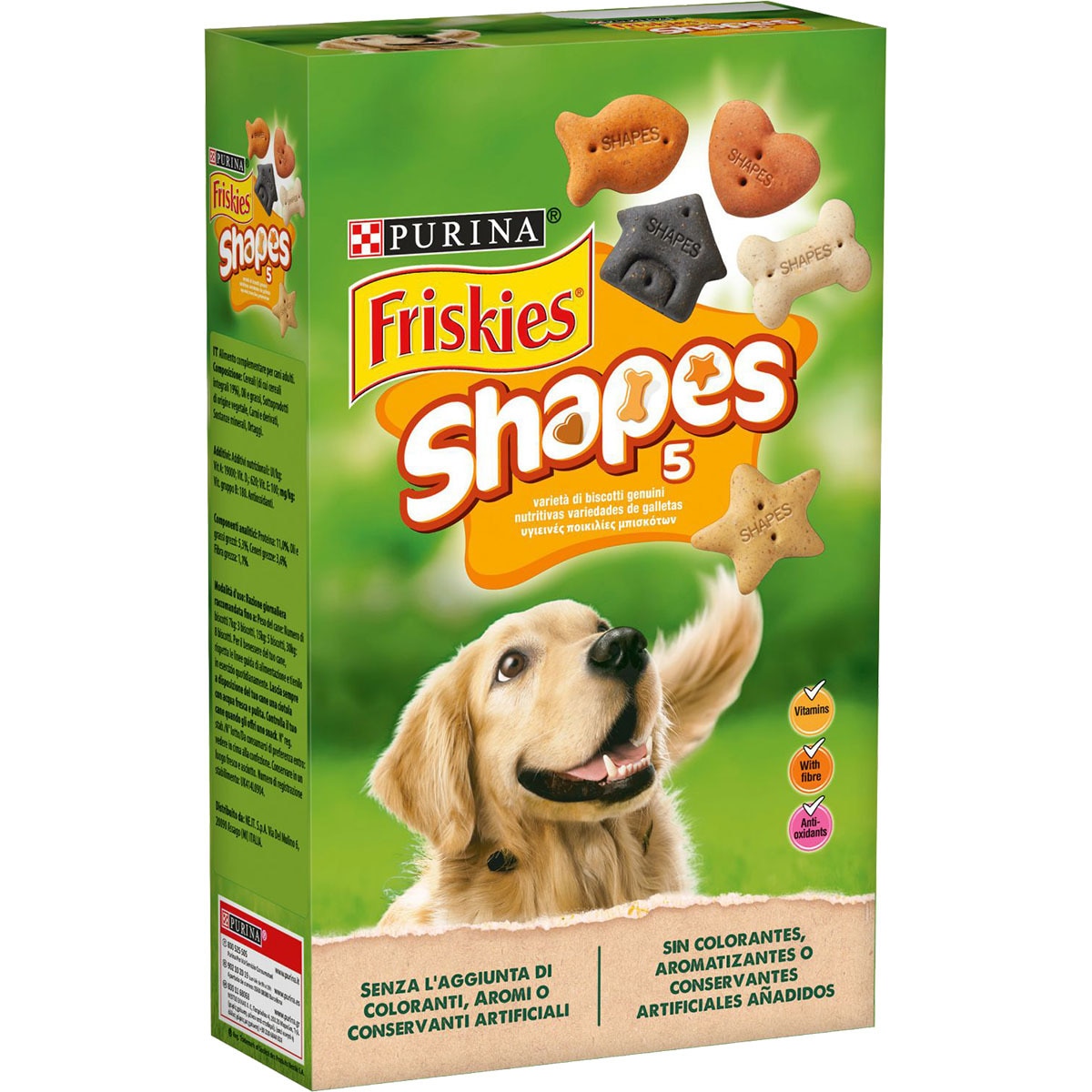 COMIDA PERROS FRISKIES SHAPES PQTE. 800