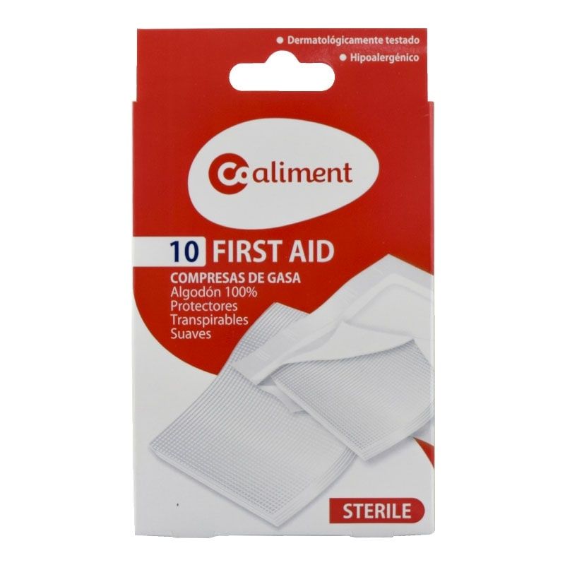 COMPRESAS DE GASA ESTERILIZADA COALIMENT 10UNI