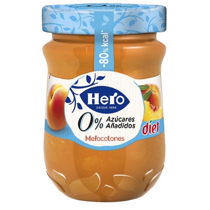CONFITURA HERO-DIET MELOCOTON 280GR