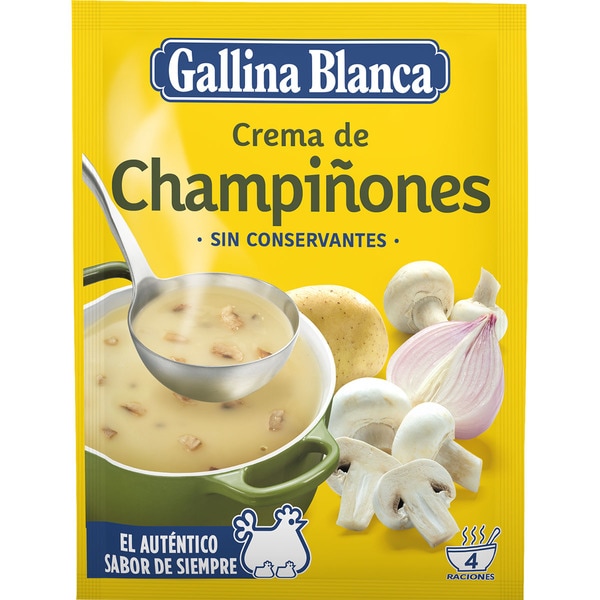 CREMA DE CHAMPIÑONES  GALLINA BLANCA 62GR