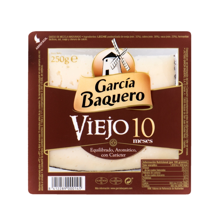 CUÑA DE QUESO VIEJO GARCIA BAQUERO 10 MESES 250GR