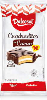 CUADRADITOS CHOCO 4 UNID.