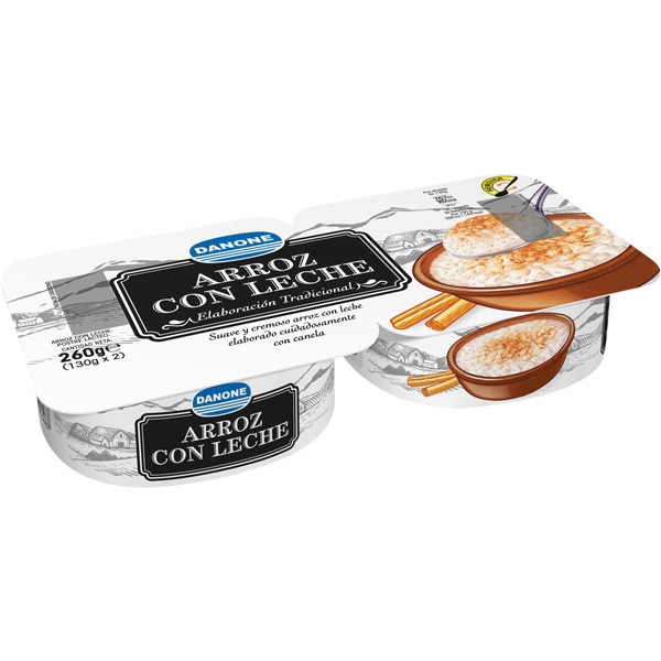 DANONE ARROZ CON LECHE PK-2 130GRS