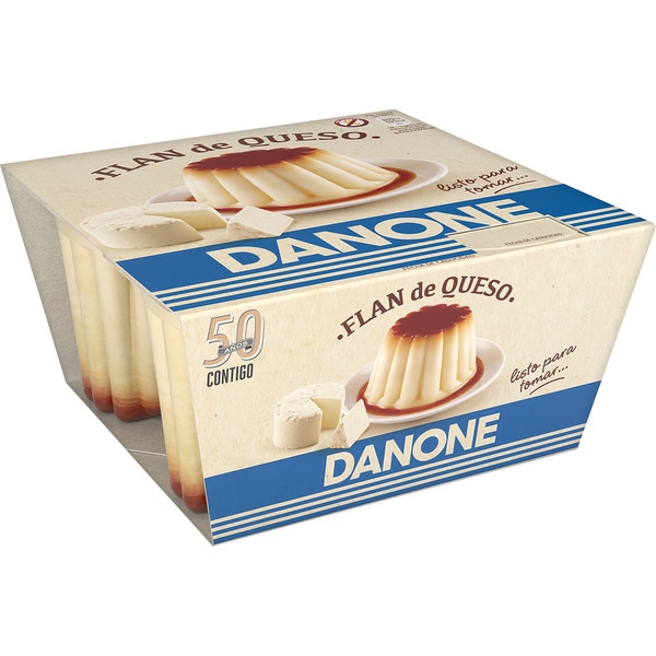 DANONE FLAN DE QUESO PK-4 100GRS