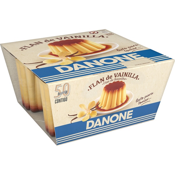 DANONE FLAN DE VAINILLA PK-4 100GRS